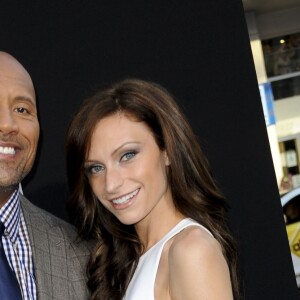 Dwayne Johnson et Lauren Hashian - Avant-première du film "Hercule" à Los Angeles, le 23 juillet 2014.