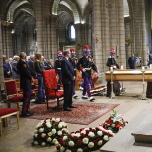 Semi-Exclusif - Obsèques de Bernard Spindler, en présence de SAS le prince Albert II de Monaco, en la cathédrale de Monaco le 28 mars 2017.