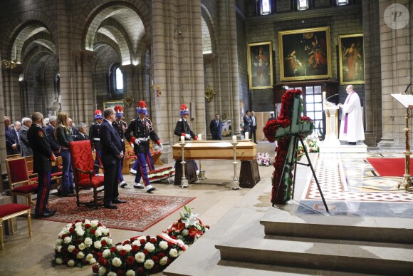 Semi-Exclusif - Obsèques de Bernard Spindler, en présence de SAS le prince Albert II de Monaco, en la cathédrale de Monaco le 28 mars 2017.