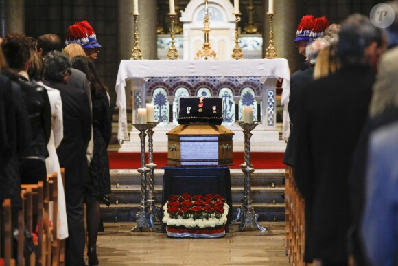 Semi-Exclusif - Obsèques de Bernard Spindler, en présence de SAS le prince Albert II de Monaco, en la cathédrale de Monaco le 28 mars 2017.