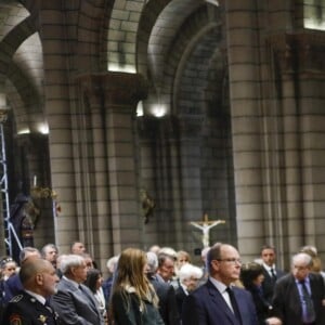 Semi-Exclusif - Obsèques de Bernard Spindler, en présence de SAS le prince Albert II de Monaco, en la cathédrale de Monaco le 28 mars 2017.