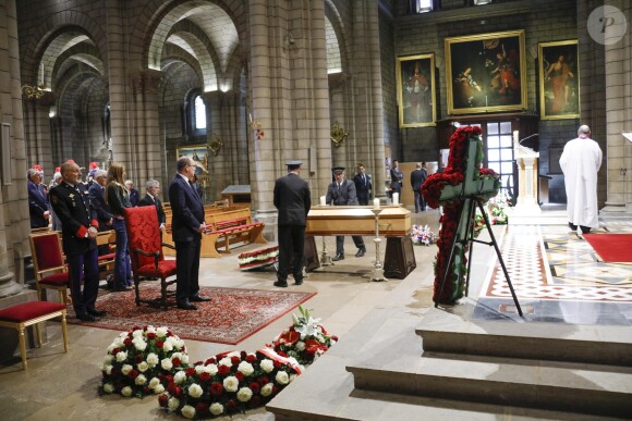 Semi-Exclusif - Obsèques de Bernard Spindler, en présence de SAS le prince Albert II de Monaco, en la cathédrale de Monaco le 28 mars 2017.