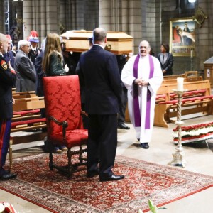 Semi-Exclusif - Obsèques de Bernard Spindler, en présence de SAS le prince Albert II de Monaco, en la cathédrale de Monaco le 28 mars 2017.