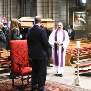 Semi-Exclusif - Obsèques de Bernard Spindler, en présence de SAS le prince Albert II de Monaco, en la cathédrale de Monaco le 28 mars 2017.