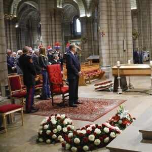 Semi-Exclusif - Obsèques de Bernard Spindler, en présence de SAS le prince Albert II de Monaco, en la cathédrale de Monaco le 28 mars 2017.