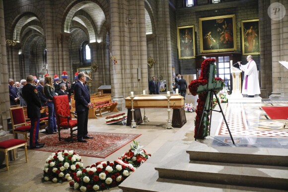 Semi-Exclusif - Obsèques de Bernard Spindler, en présence de SAS le prince Albert II de Monaco, en la cathédrale de Monaco le 28 mars 2017.