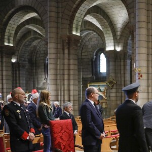 Semi-Exclusif - Obsèques de Bernard Spindler, en présence de SAS le prince Albert II de Monaco, en la cathédrale de Monaco le 28 mars 2017.
