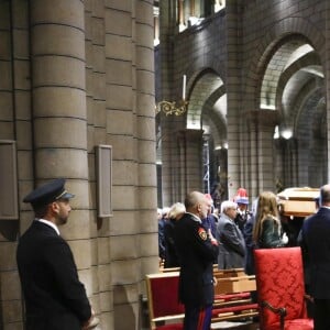 Semi-Exclusif - Obsèques de Bernard Spindler, en présence de SAS le prince Albert II de Monaco, en la cathédrale de Monaco le 28 mars 2017.