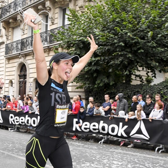 L'arrivée de Lorie Pester - Vingtième édition de la course La Parisienne à Paris, France, le 11 septembre 2016. © Pierre Perusseau/Bestimage