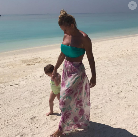 Katie Price en vacances aux Maldives - Photo publiée sur Instagram le 27 mars 2017