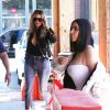 Kim Kardashian et Khloe Kardashian sont allées déjeuner à Culver City, Le 31 mars 2017
