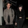 Exclusif - Gavin Rossdale emmène sa fille Daisy Lowe à dîner au restaurant Lemonia dans le quartier de Primrose Hill à Londres le 6 mars 2017
