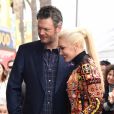 Blake Shelton et Gwen Stefani sur le Walk of Fame à Hollywood, le 10 février 2017 © Chris Delmas/Bestimage