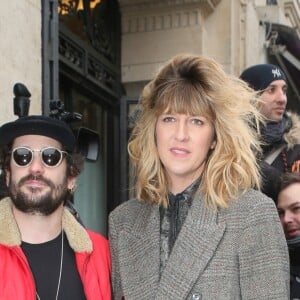 Daphné Bürki et son fiancé Gunther Love (Sylvain Quimène) - People arrivant au défilé de mode Haute-Couture printemps-été 2017 "Jean-Paul Gaultier" à Paris le 25 janvier 2017. © CVS-Veeren/Bestimage