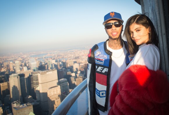 Kylie Jenner et Tyga visitent l'Empire State Building pour la Saint Valentin à New York, le 14 février 2017 © Bryan Smith via Zuma/Bestimage