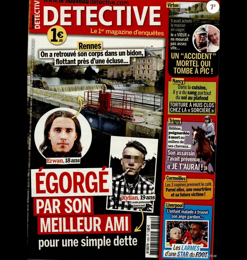 Telecharger Le Nouveau Detective Gratuit Couverture du Nouveau détective en kiosques le 5 avril 2017. - Purepeople