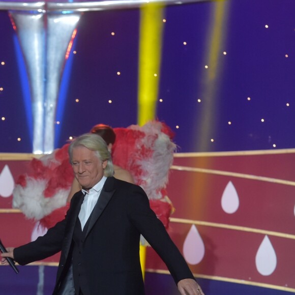 Exclusif - Patrick Sébastien - Enregistrement de l'émission "Le plus grand cabaret du monde" à La Plaine Saint-Denis, diffusée le 8 avril 2017. Le 4 avril 2017 © Giancarlo Gorassini / Bestimage