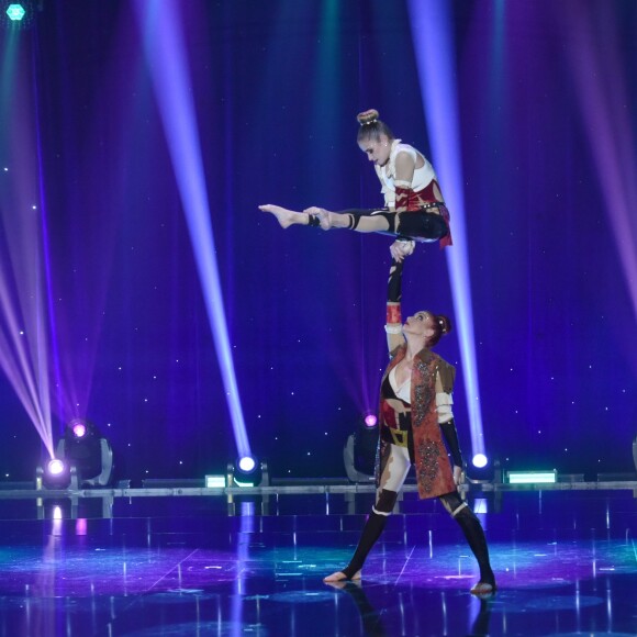 Exclusif - Amazonian Duo (Russie) - Enregistrement de l'émission "Le plus grand cabaret du monde" à La Plaine Saint-Denis, diffusée le 8 avril 2017. Le 4 avril 2017 © Giancarlo Gorassini / Bestimage