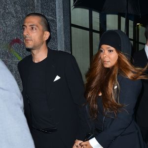 Janet Jackson et son mari Wissam Al Mana - Armani fête ses 40 ans avec de nombreuses personnalités au restaurant Nobu à Milan, le 29 avril 2015.
