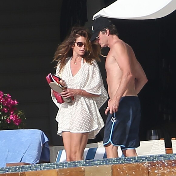 Exclusif - Cindy Crawford et son mari Rande Gerber à Los Cabos au Mexique le 29 janvier 2017.