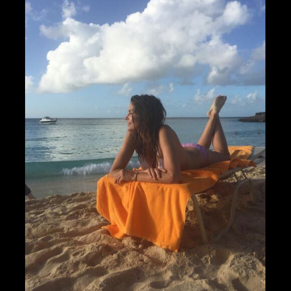 Photo de Cindy Crawford à Saint-Barthélemy. Décembre 2016.