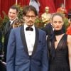 Johnny Depp et Vanessa Paradis aux Oscars 2005.