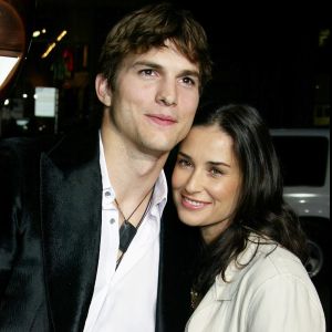 Ashton Kutcher et Demi Moore à la première du film "Guess Who" à Los Angeles le 13 mars 2005