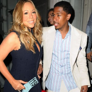 Mariah Carey et Nick Cannon arrivent à la soirée "Project Canvas Art Gallery", à New York le 11 mai 2015.