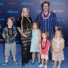 Tori Spelling enceinte avec son mari Dean McDermott et ses enfants Stella Doreen, Hattie Margaret, Liam Aaron et Finn Davey McDermott - Première du film "Moana" à Los Angeles le 14 novembre 2016