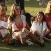 Alessandra Ambrosio, sa fille Anja Mazur, Ana Beatriz Barros et des amies au festival de Coachella à Indio, le 16 avril 2017.