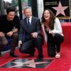 Daniel Henney, Gary Sinise et Alana De La Garza - Gary Sinise reçoit son étoile sur le Walk of Fame à Hollywood, le 17 avril 2017 © Chris Delmas/Bestimage