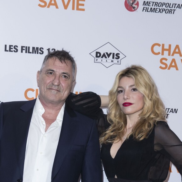 Jean-Marie Bigard et et sa femme Lola Marois (Lola Bigard) lors de l'avant-première du film "Chacun sa vie" au cinéma UGC Normandie à Paris, France, le 13 mars 2017. © Olivier Borde/Bestimage