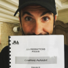 Laurent Ournac heureux de reprendre le tournage de "Caping Paradis". Avril 2017.