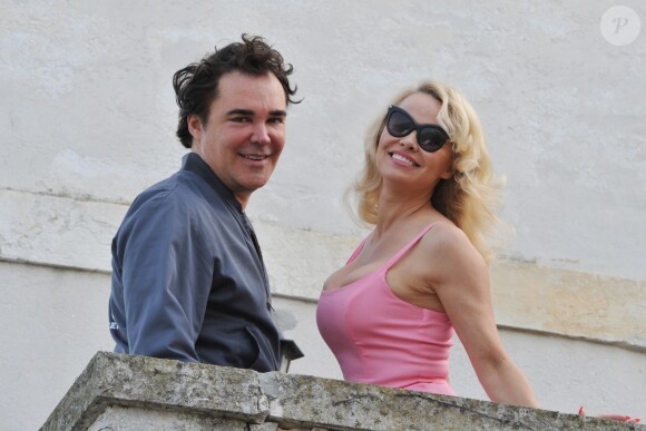 Exclusif - Pamela Anderson au vernissage de l'exposition "Lost+Found" de David LaChapelle à Venise. Le 11 avril 2017