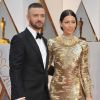 Justin Timberlake et sa femme Jessica Biel à la 89ème cérémonie des Oscars au Hollywood & Highland Center à Hollywood, Los Angeles, Califonie, Etats-Unis, le 26 février 2017.