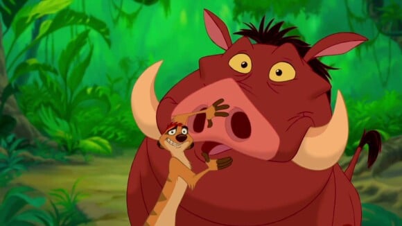 Timon et Pumbaa dans Le Roi Lion.