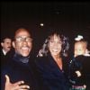 Whitney Houston et son mari Bobby Brown ainsi leur fille Bobbi Kristina lors d'une soirée à Los Angeles, le 17 février 1994