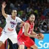 Rudy Gobert - La France s'incline face à la Serbie en demi-finale du Mondial de Basket à Madrid (85-90), le 12 septembre 2014.