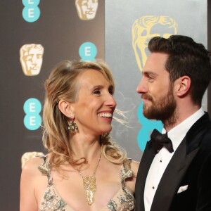 Sam Taylor-Johnson et son mari Aaron Taylor-Johnson - BAFTA 2017 (British Academy Film Awards) à Londres, le 12 février 2017.