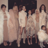 La famille Kardashian et Caitlyn Jenner (à droite) en février 2016 lors du défilé de Kanye West à New York.