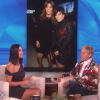 Kim Kardashian évoquant les tensions de la famille avec Caitlyn Jenner sur le plateau de l'émission "The Ellen DeGeneres Show" diffusée le 27 avril 2017 aux Etats-Unis.