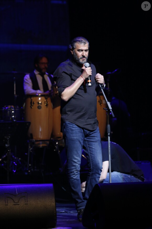 Daniel Lévi au concert "Toi mon frère" au Silo à Marseille en hommage aux victimes du Génocide Arménien et de la Shoah le 24 mai 2016.
