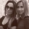 Lara Fabian prend la pose avec Hélène Ségara à Los Angeles, le 30 avril 2017