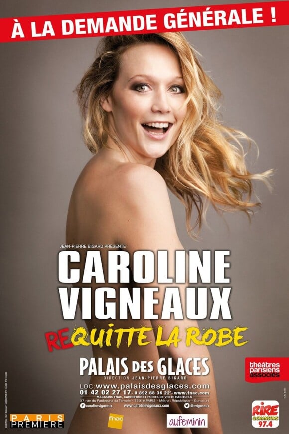 Caroline Vigneaux re-quitte la robe, un spectacle au Palais des glaces (Paris 10e) du jeudi au samedi, jusqu'au 1er juillet 2017
