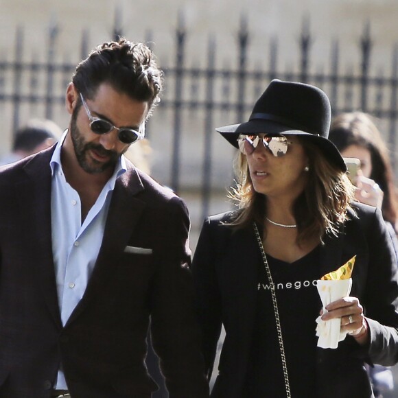 Exclusif - Eva Longoria et son mari José Baston à Bordeaux, France, le 11 avril 2017.