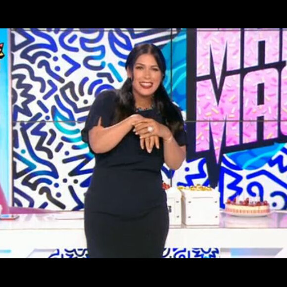 Ayem au bord des larmes lors de l'anniversaire d'Emilie Picch dans le Mad Mag de NRJ 12, mardi 2 mai 2017.