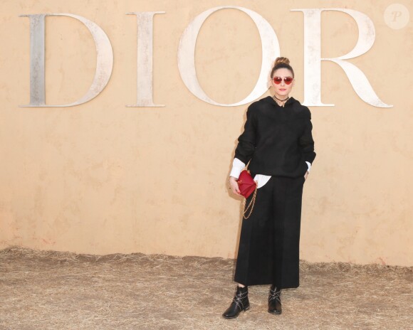 Olivia Palermo assiste au défilé Christian Dior (collection croisière 2018) à Calabasas. Le 11 mai 2017.