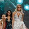Miss New Jersey USA, Chhavi Verg et Miss Minnesota USA, Meridith Gould lors de l'élection Miss USA 2017 au Mandalay Bay Resort and Casino de Las Vegas, le 14 mai 2017