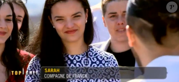 Sarah, la compagne de Franck - "Top Chef 2017", la finale. Sur M6, le 19 avril 2017.