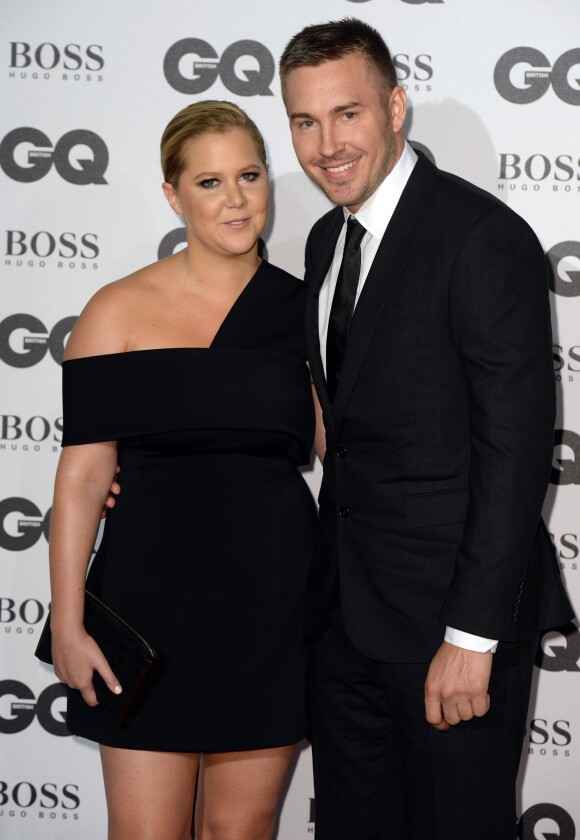 Amy Schumer et Ben Hanisch aux GQ Men of the Year Awards 2016 à Londres.